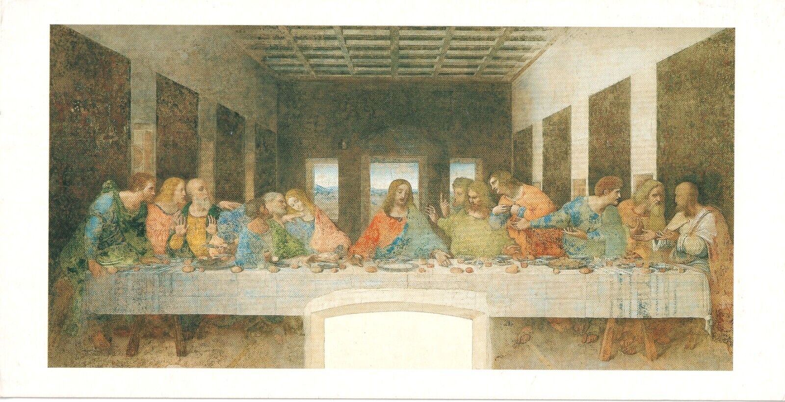 Postcard Last Supper Leonardo da Vinci