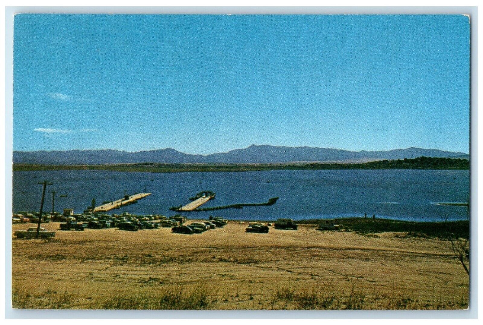 c1960 Best Fishing Resorts Lake Henshaw San Diego County California CA Postcard