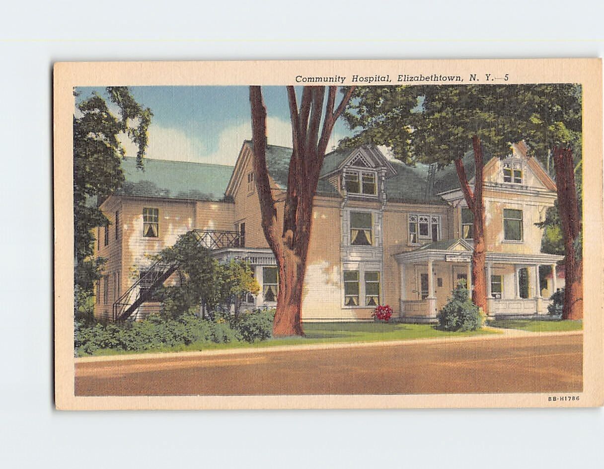 Postcard Community Hospital Elizabethtown NY USA