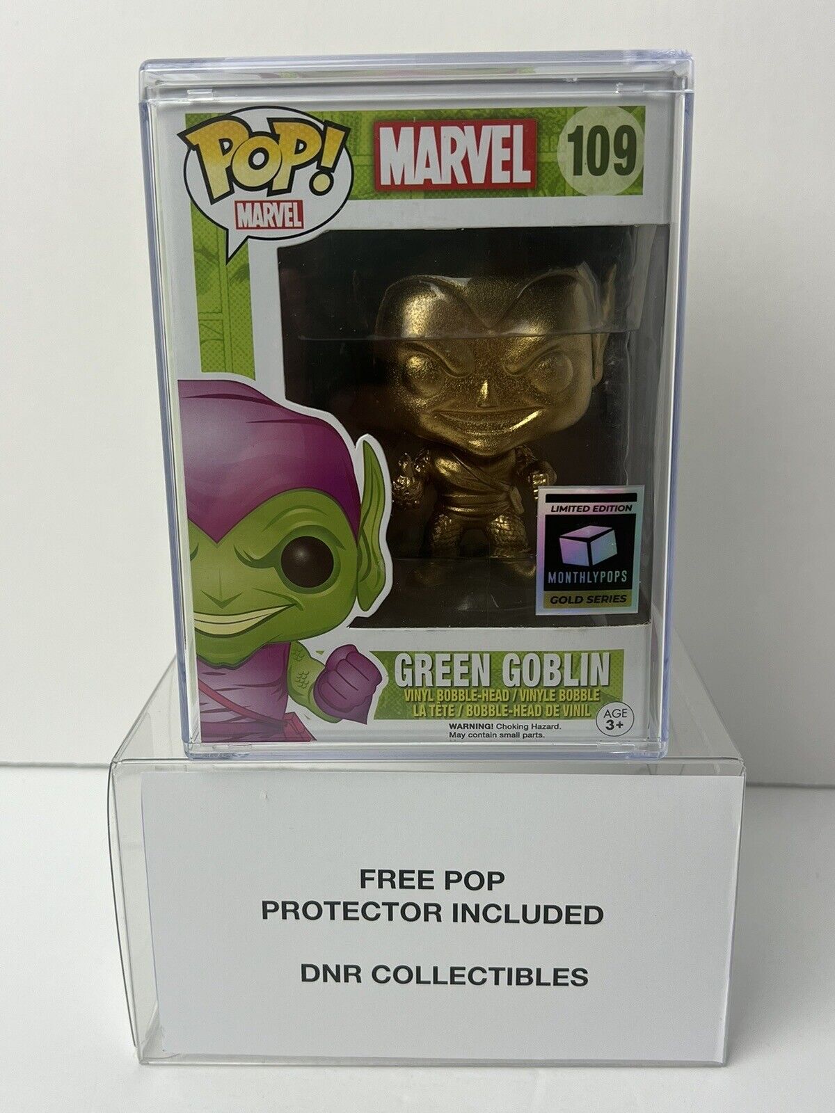 Funko Pop Marvel #109 Green Goblin Gold Monthly Pops Custom Exclusive