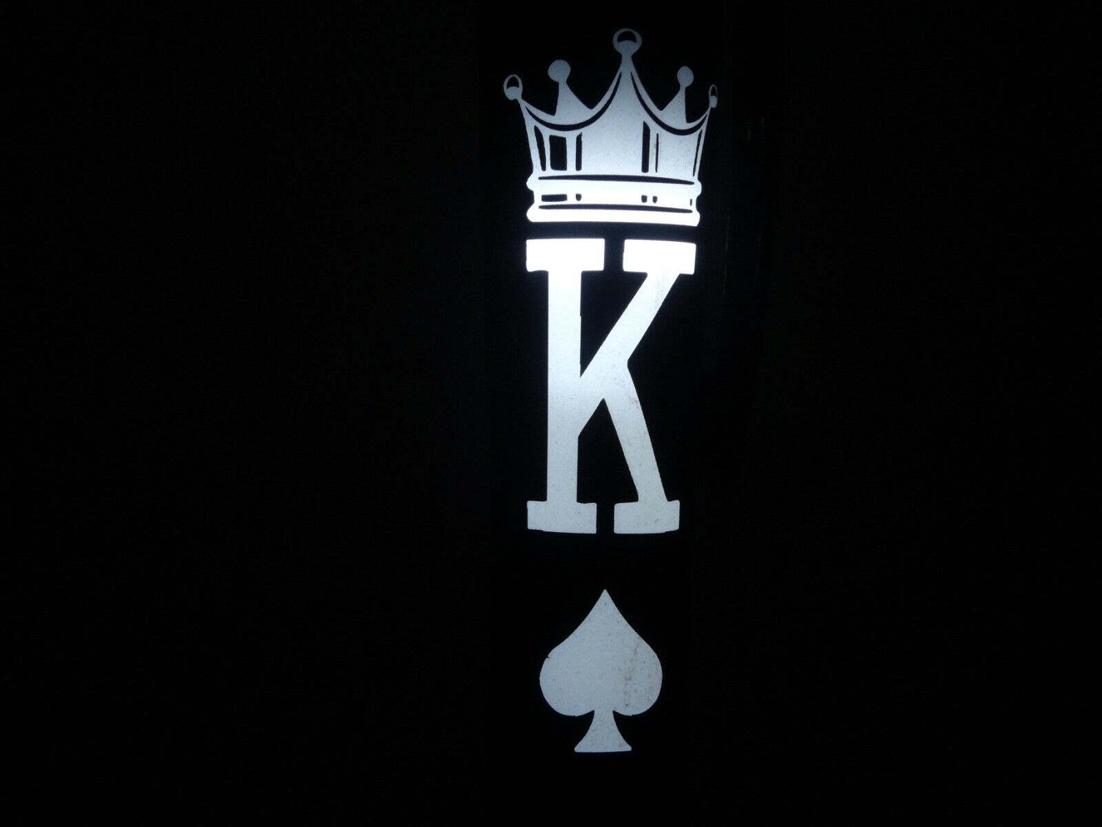 Lighted King of spades ink pen