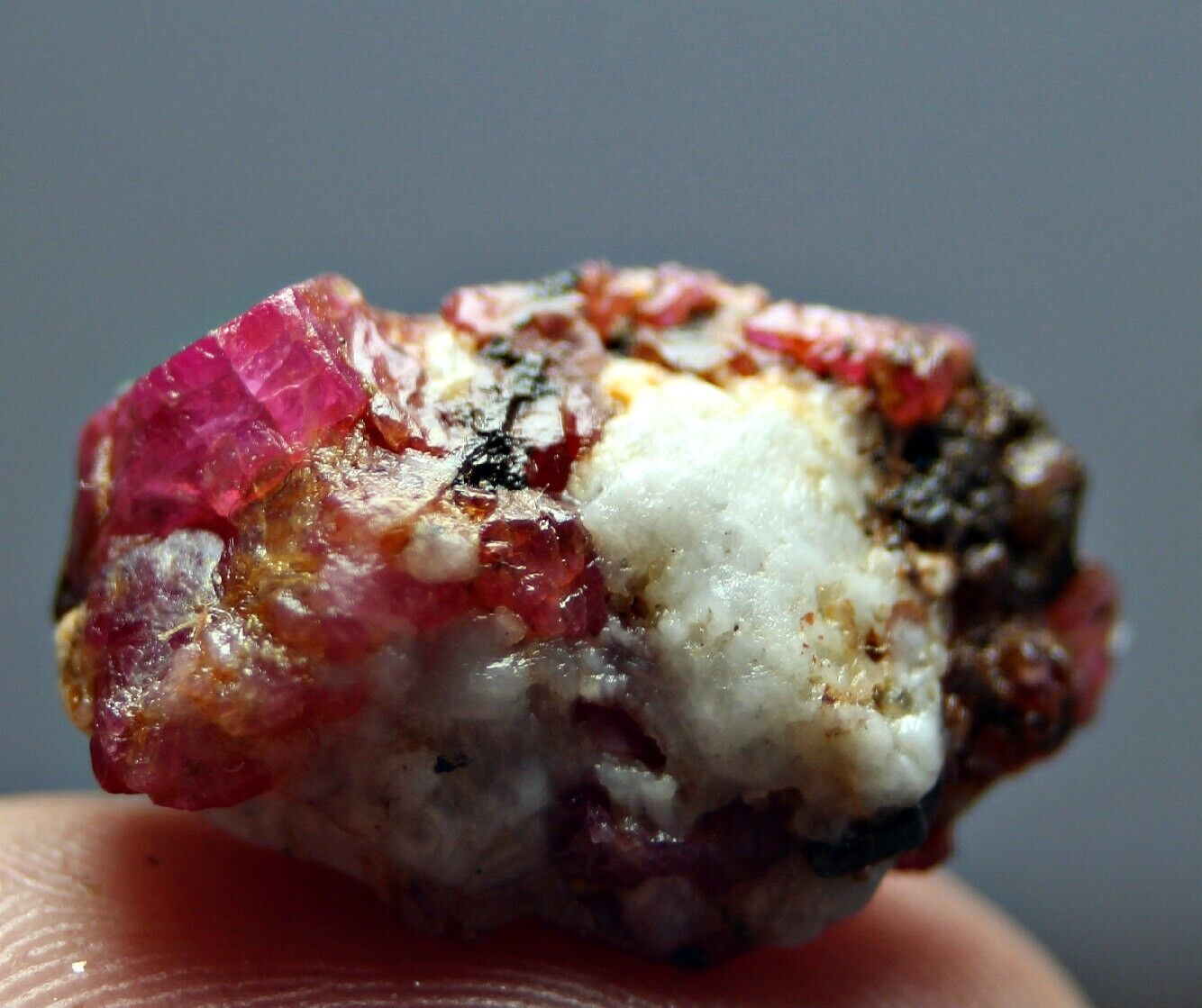 Rare Well Terminated Ruby Crystals on Matrix 17.65 Ct @Jegdalek