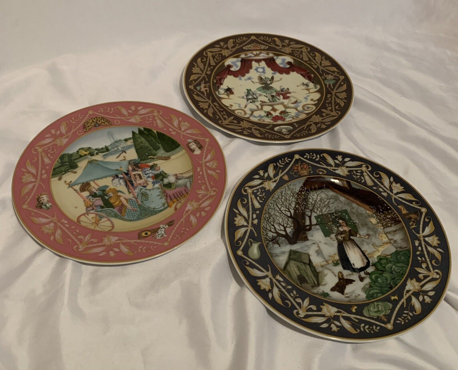 Villeroy And Boch The French Fairy Tales Limited Edition 3 Plates Germany