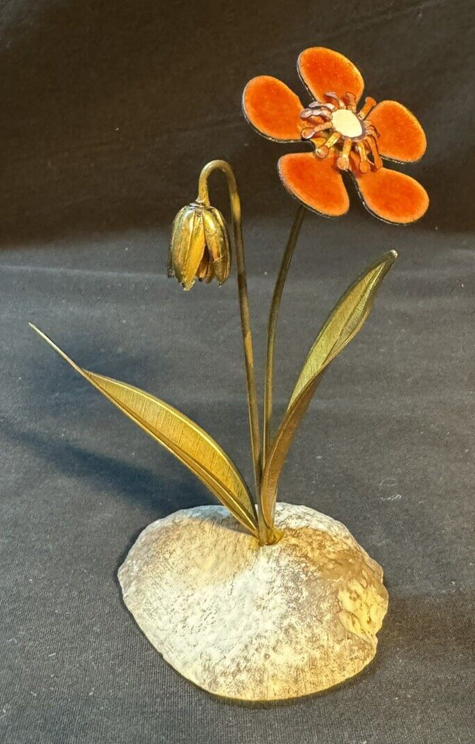 Bovano of Cheshire Small Orange Flower