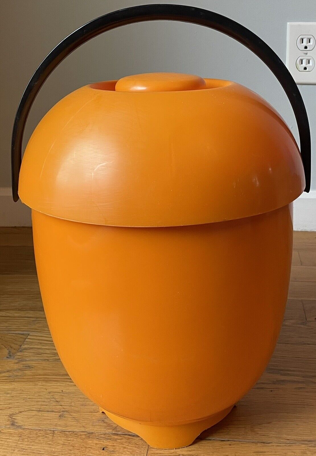 Vintage Mid-century Modern SULO Orange Plastic Cooler Luigi Colani Art # 41412