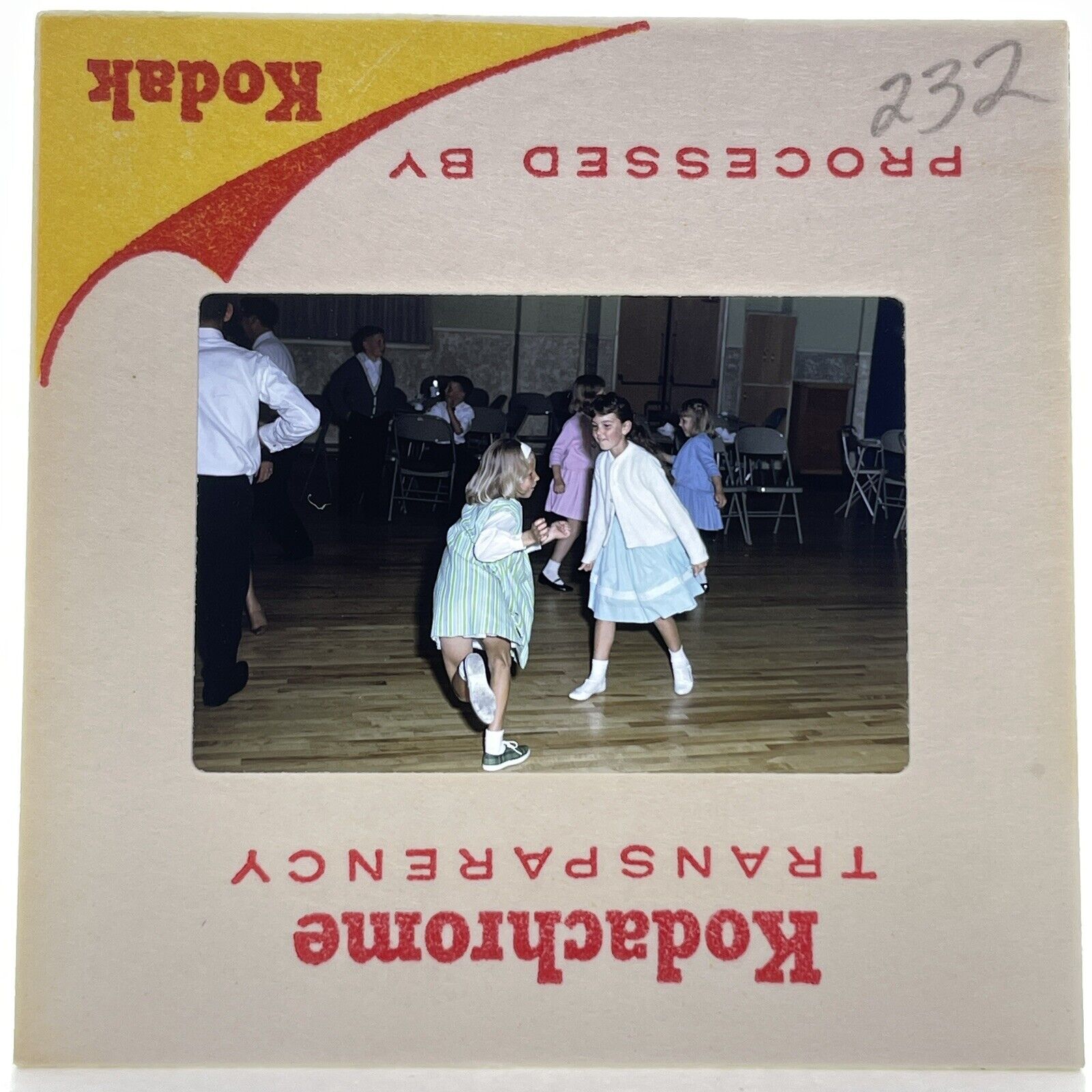Vintage 35mm Slide Girls Dancing
