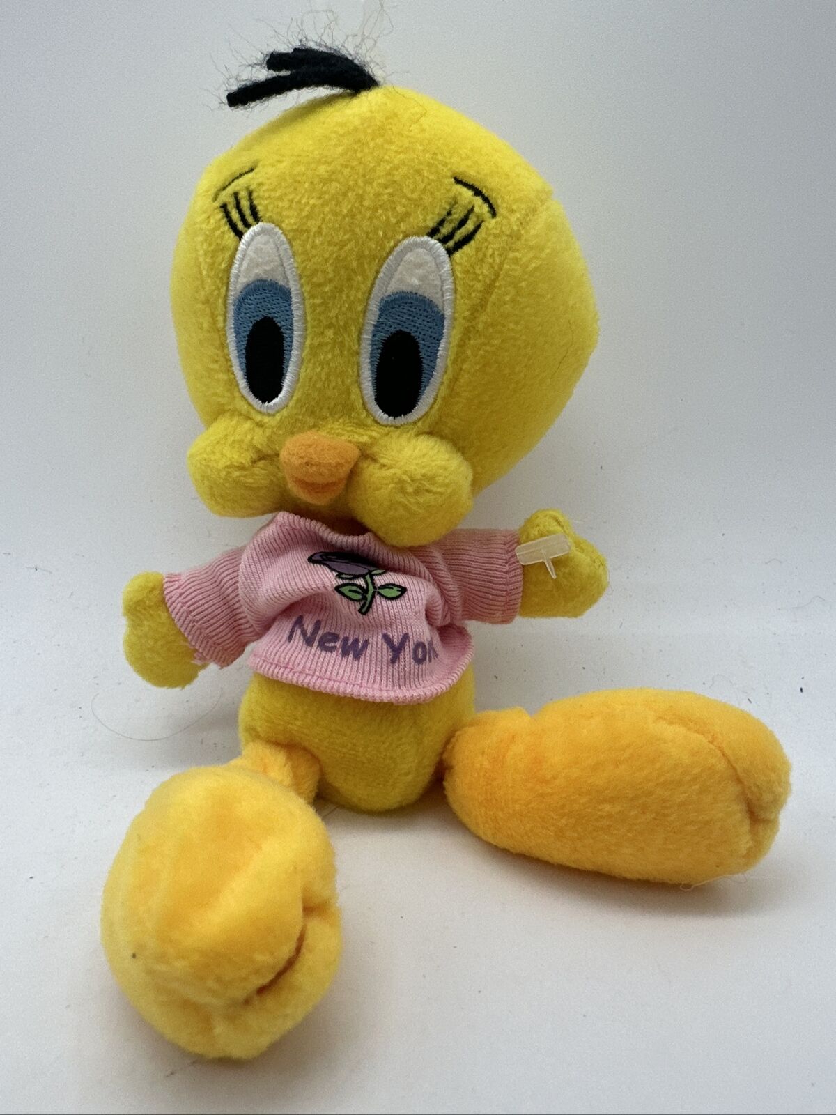 Vintage 1999 Warner Bro Store Tweety Bird New York  Bean Bag Plush Toy Doll