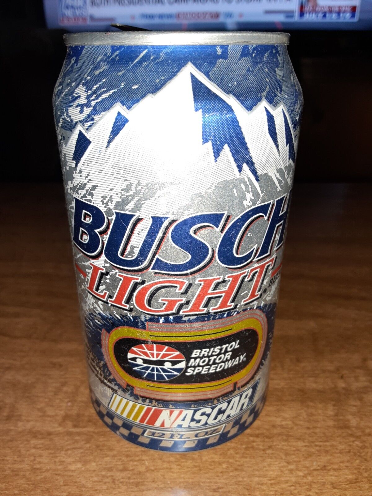 Busch Light 12oz NASCAR Bristol EMPTY Beer Can T/O