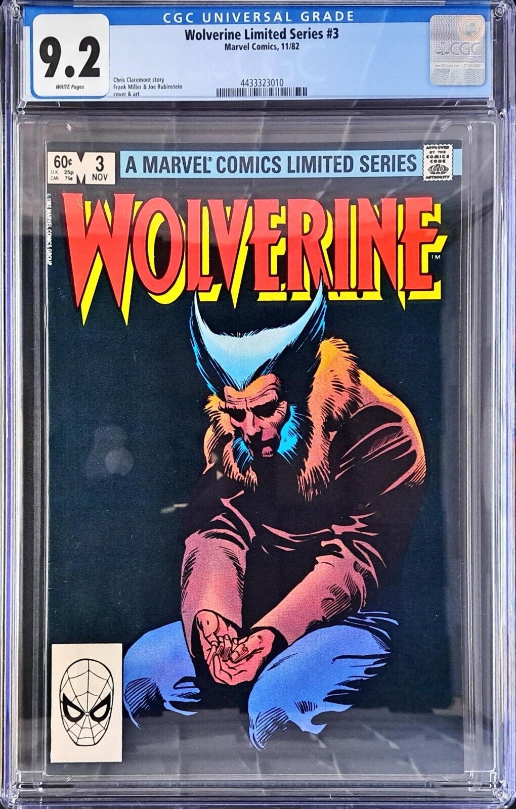 Wolverine Limited Series #3 CGC 9.2 White Pages