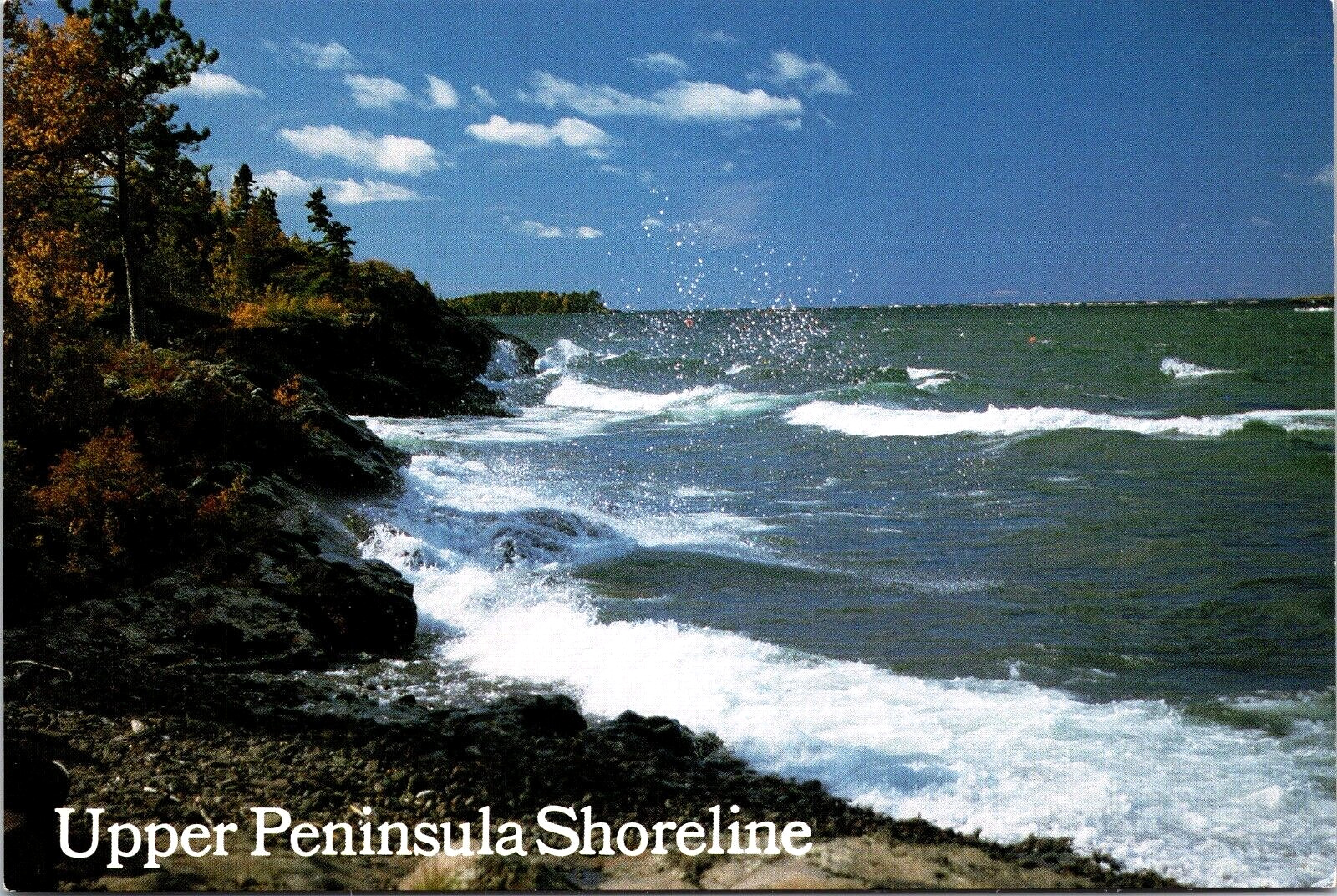 Postcard Michigans Upper Peninsula Beautiful Shoreline