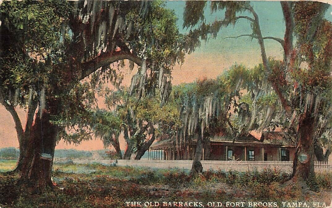 c1910 Old Barracks Fort Brooks Tampa Florida FL P402