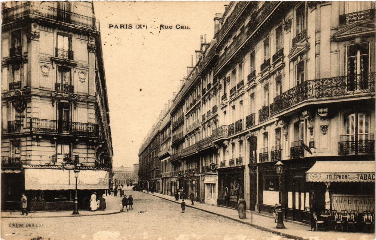 CPA PARIS (10th) Rue Cau. (538386)