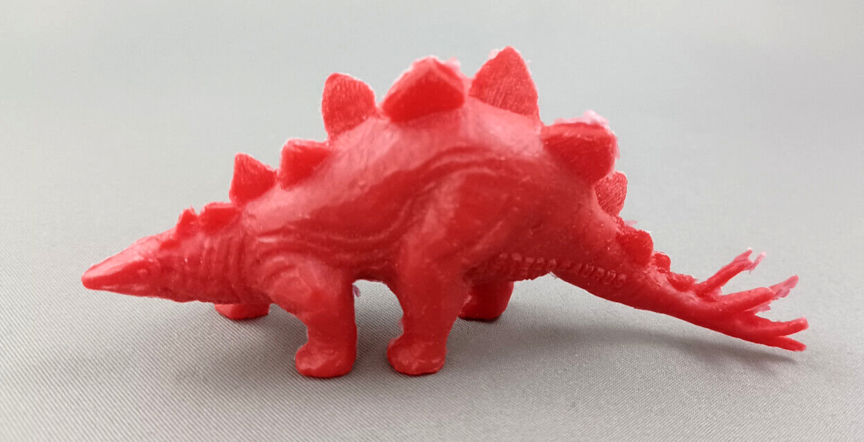 Sinclair Oil Stegosaurus World\'s Fair Red Plastic Dinosaur Vintage 1960s