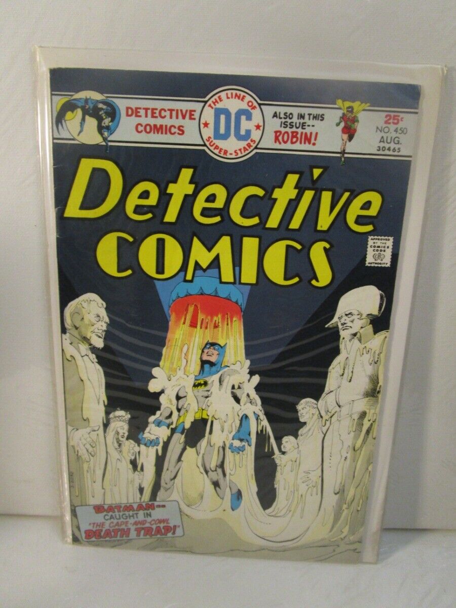 Batman Detective Comics 450 DC 1975 Dick Giordano Wax Museum Abe Lincoln Caes 