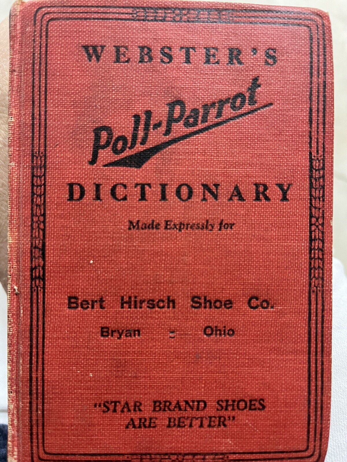 Poll Parrot Dictionary Bryan Ohio Bert Hisrch Shoe Store