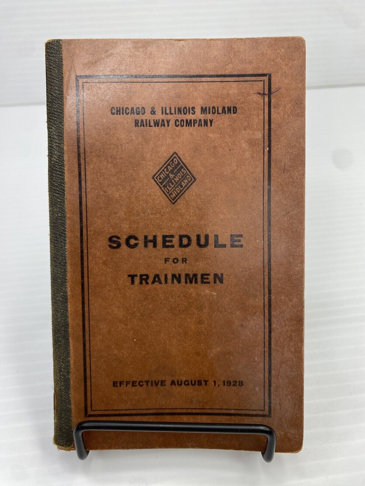 1928 Schedule Chicago & Illinois Midland Railway Co Rail Road RR For Trainmen