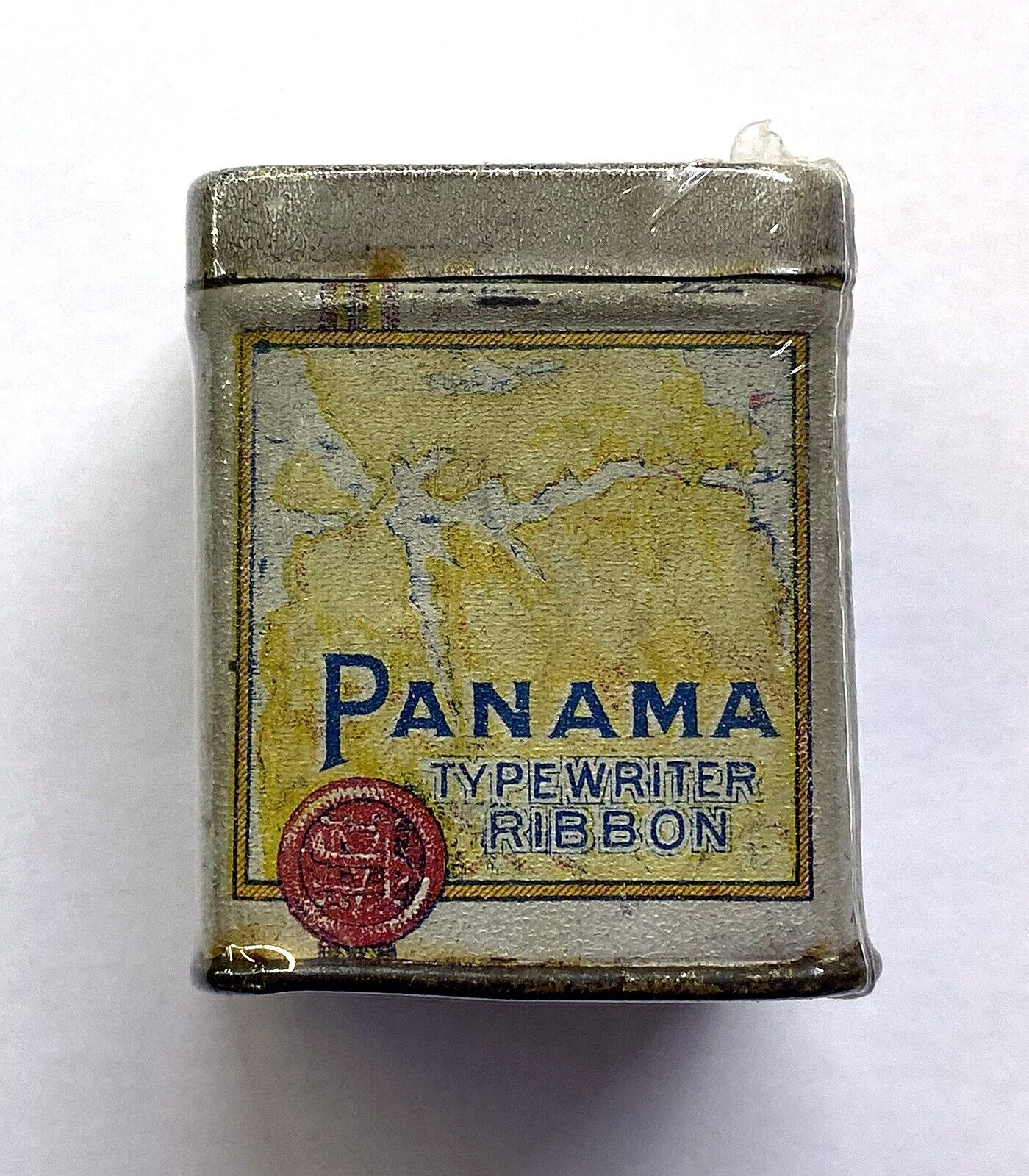 Vintage Panama Typewriter Type Ribbon Tin - Manifold Supplies - Brooklyn NY