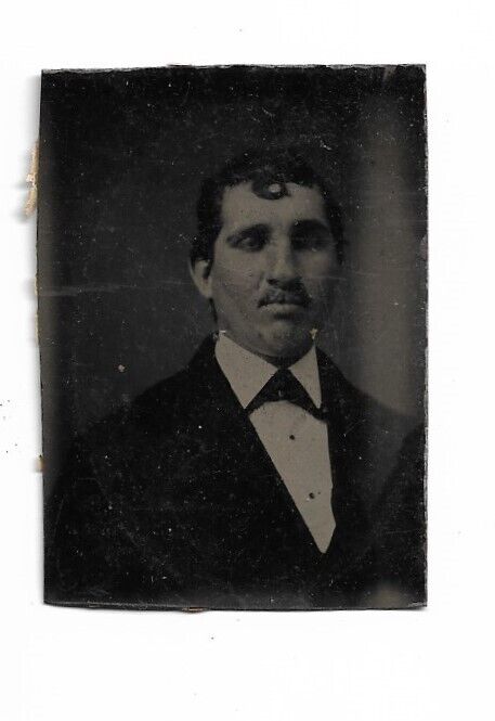Tintype Photograph Portrait of Man Wearing Tux