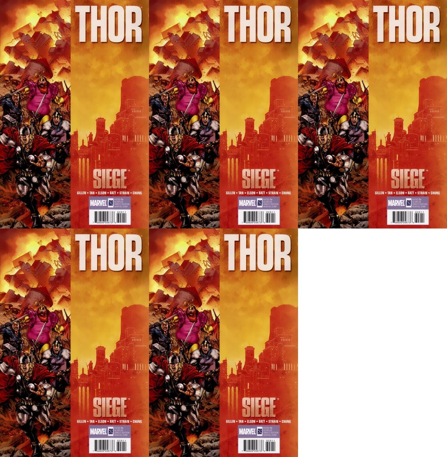 Thor #609 Volume 1 1966-1996, 2009-2011) Marvel Comics - 5 Comics