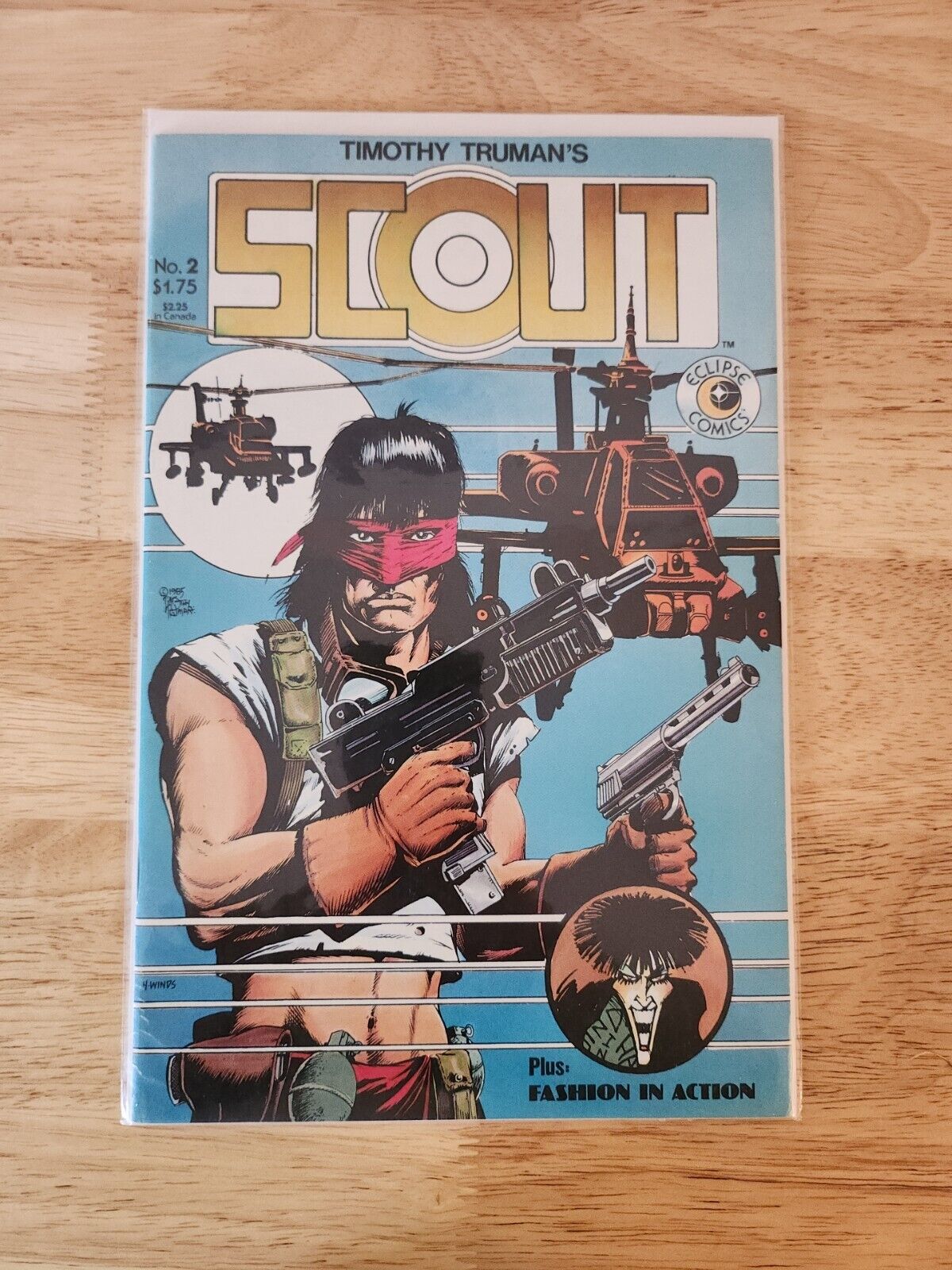 Scout #2 1985 VF- Eclipse Comics Script and art by Timothy Truman Comic