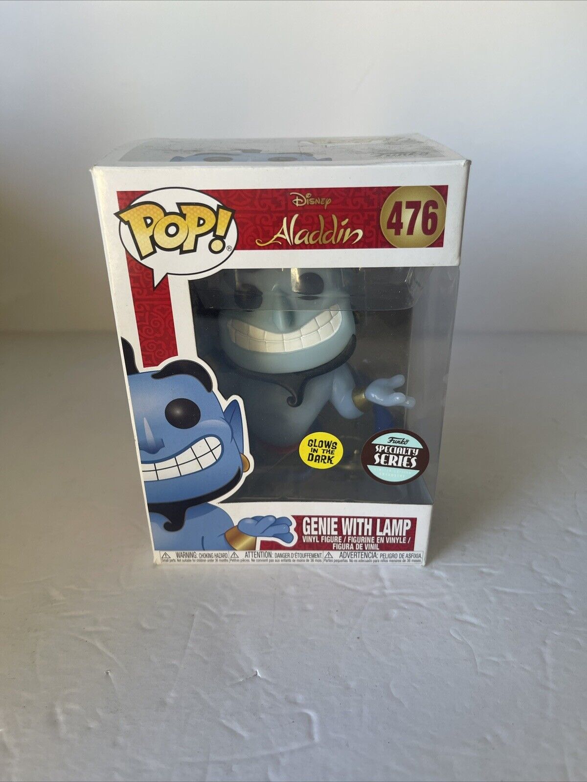 Genie With Lamp #476 Aladdin Specialty Series Exclusive Glow GITD Funko W/ Case