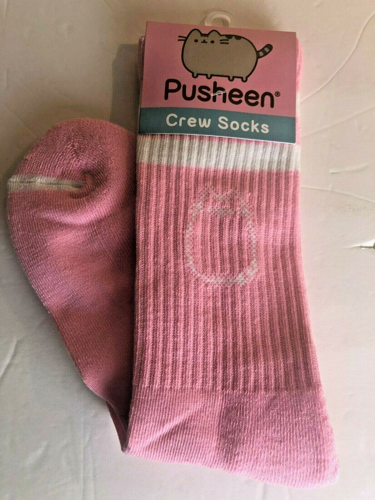 Culturefly Pusheen Pink Crew Socks NWT