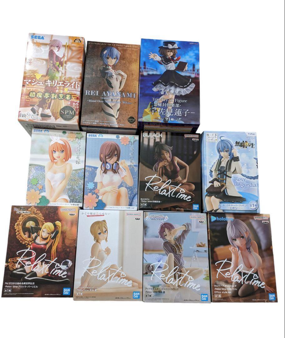 Anime Mixed set FGO Re:ZERO BLEACH etc. Girls Figure Goods lot of 11 Set sale