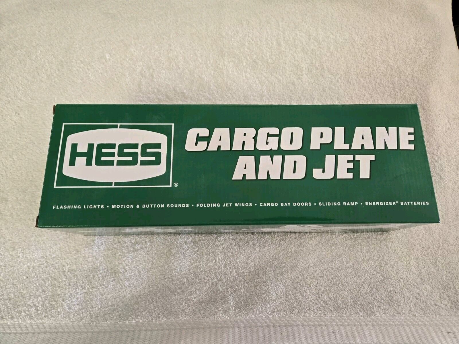 NEW 2021 HESS TRUCK COLLECTIBLE TOY CARGO PLANE AND JET WITH LED LIGHTS & SOUND