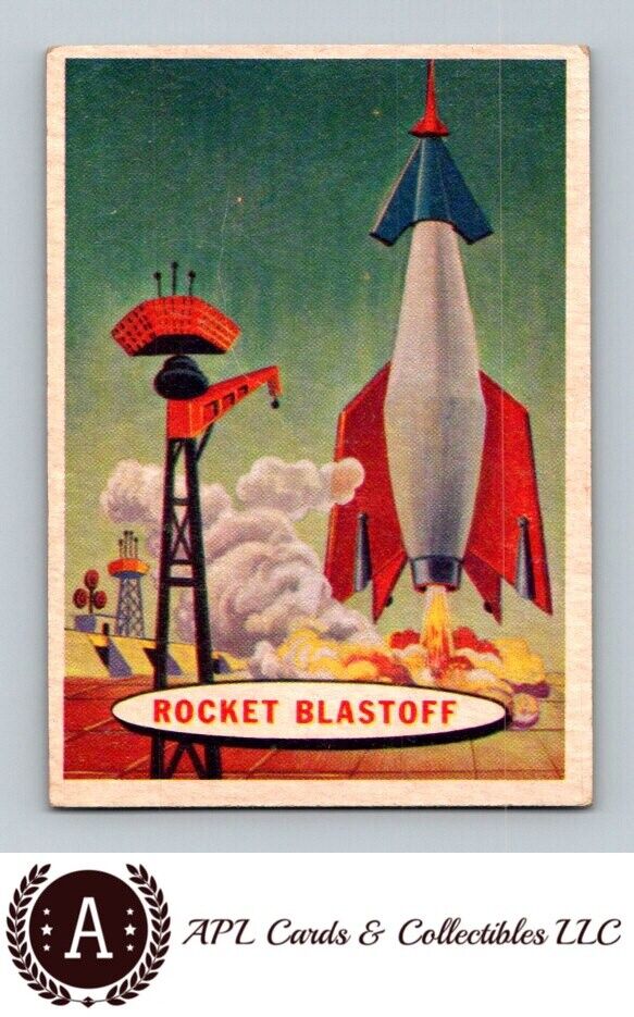 1957 Topps Space Cards 17 Rocket Blastoff  VG-EX