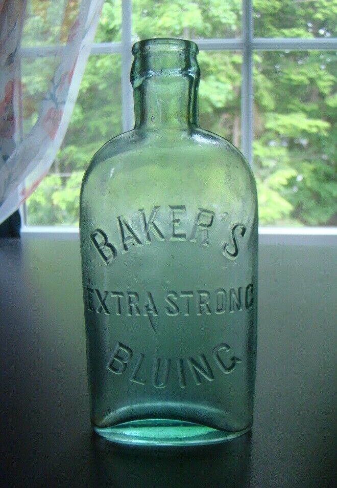 Antique 1890\'s BAKER\'S EXTRA STRONG BLUING Bottle