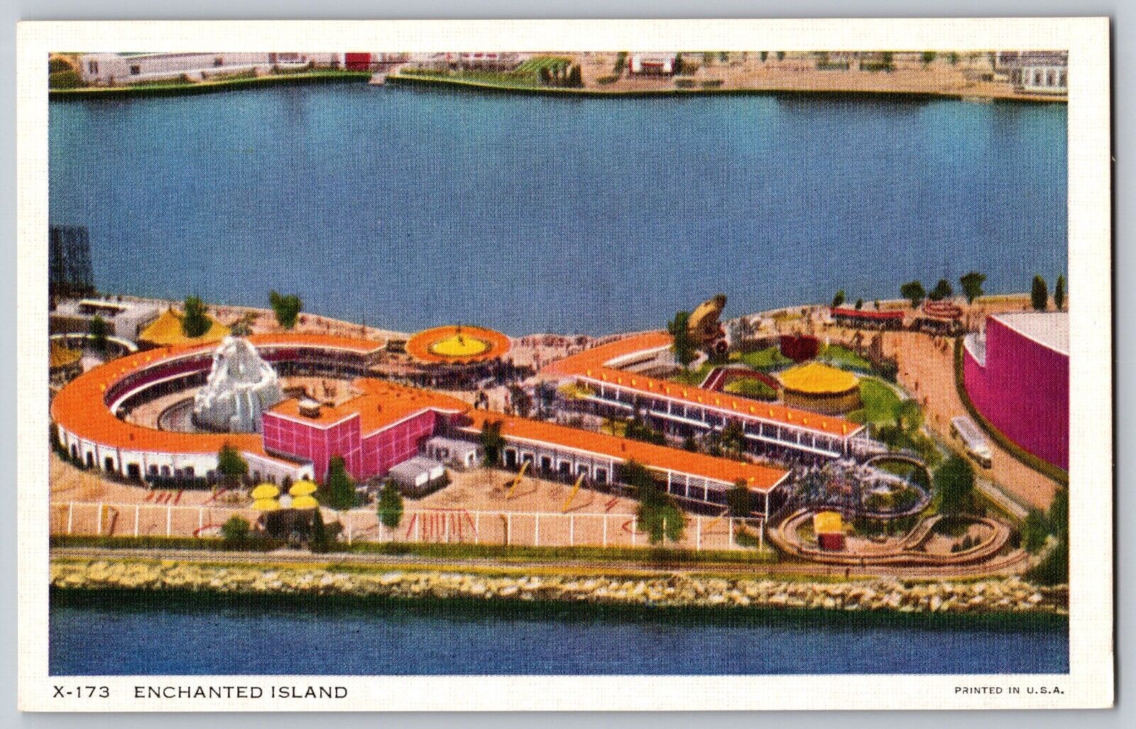 Postcard Enchanted Island 1934 International Exposition Chicago Illinois B11