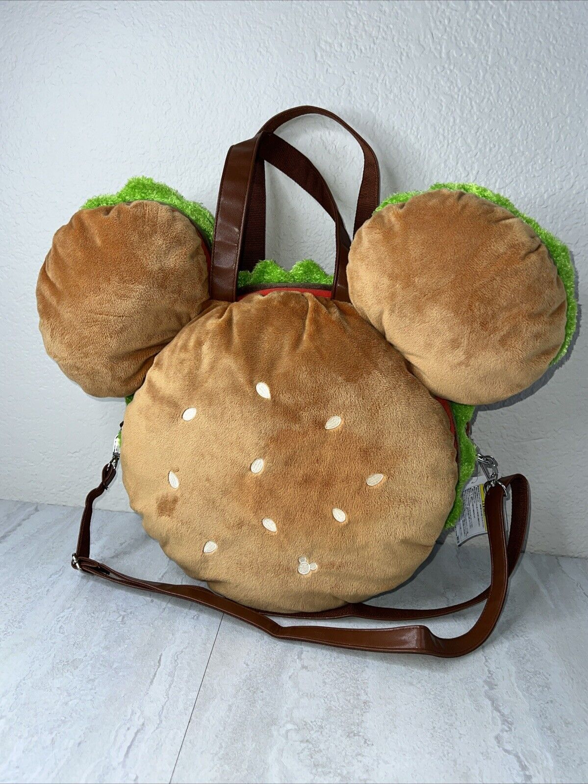 Tokyo Disney Mickey Hamburger Bag Resort Limited Mickey Burger Flaws