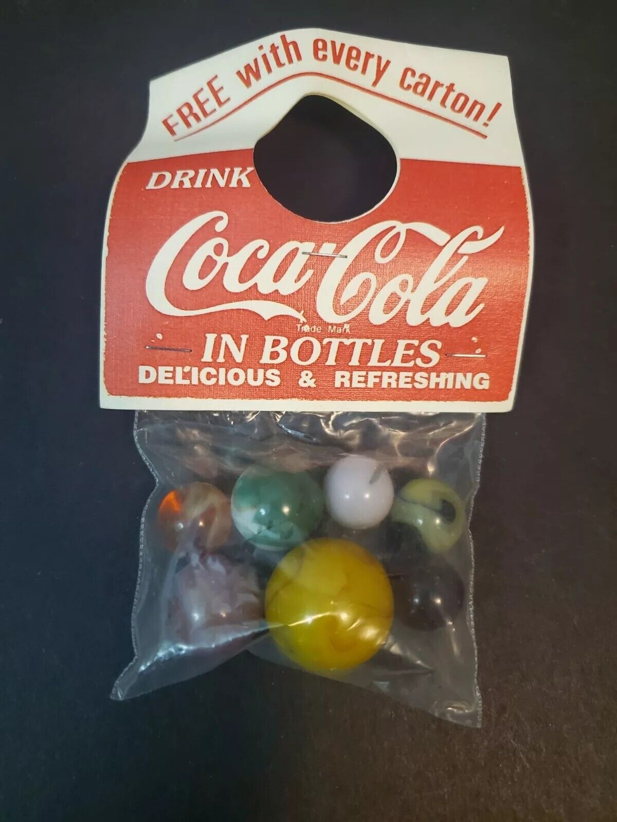 Vintage Style Coca Cola Marbles LOT IN BAG