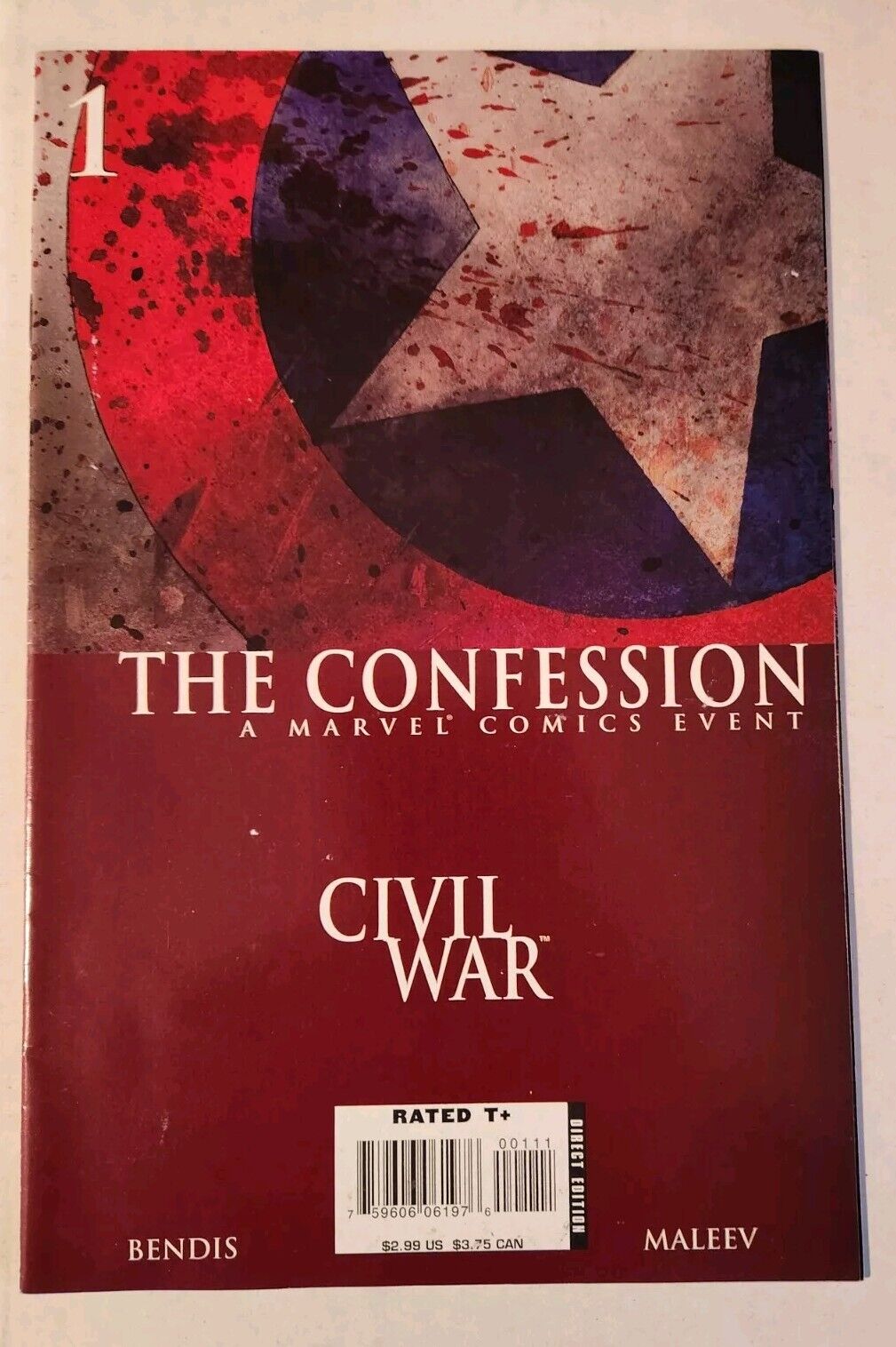 Civil War The confession #1 (2006) Marvel Comics NM Unread 