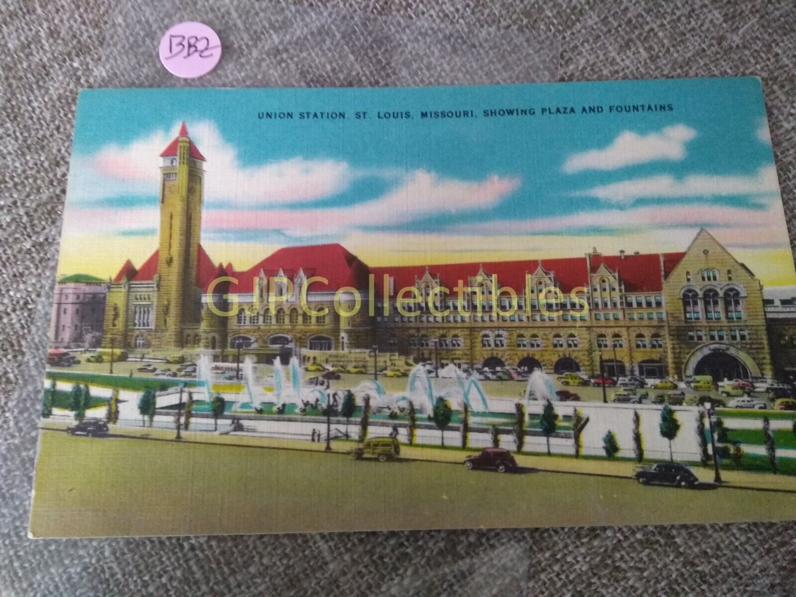 PBBZ Train or Station Postcard Railroad RR UNION STATION ST LOUIS MISSOURI