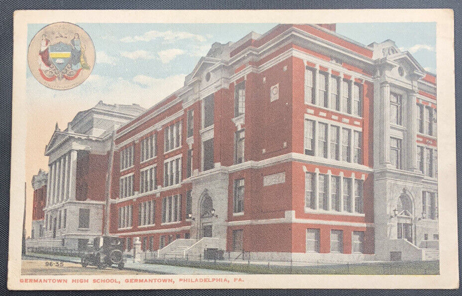 c. 1907-15 Germantown High School Postcard, Germantown, Philadelphia, PA
