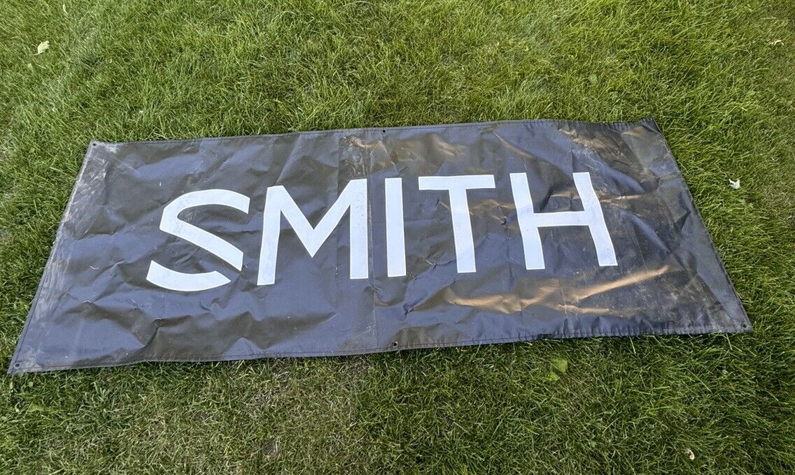 Smith Optics Advertising Promotion Banner Poster Roughly 8ft x 3ft