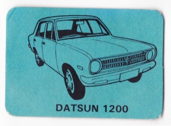 Vintage Datsun 1200 (B110 Nissan Sunny) Mini Trading Card