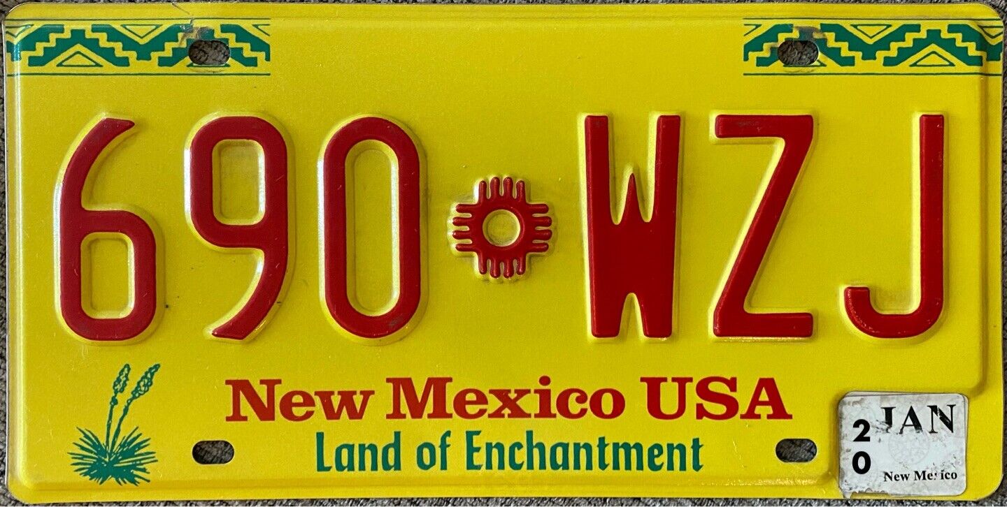 Free Shipping 2020’s NEW MEXICO LAND OF ENCHANTMENT  License Plate expired