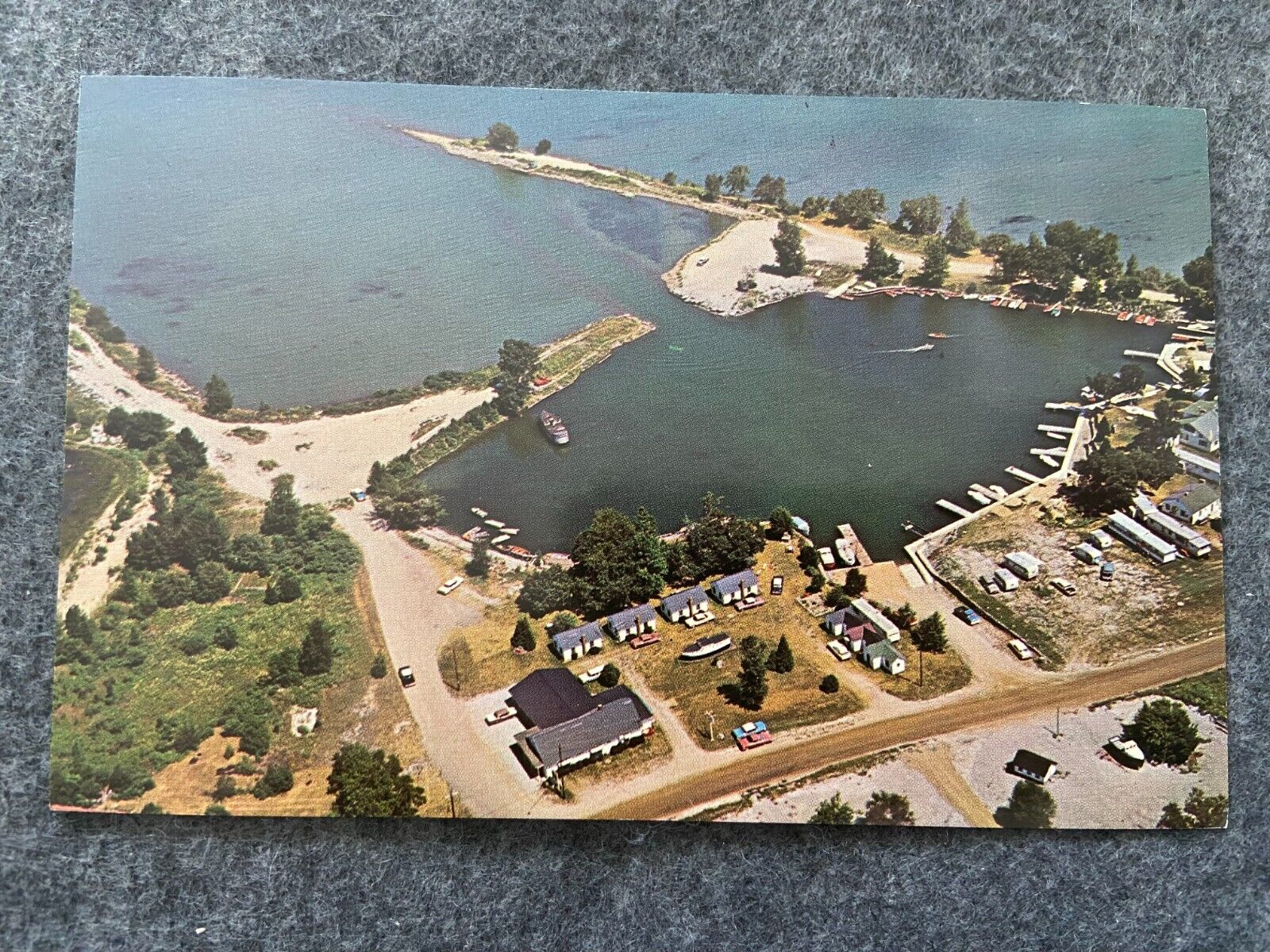Michigan Thumb Scenery, Grindstone City, Michigan Vintage Postcard