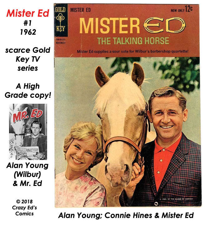 MISTER ED # 1 SCARCE 1962 TV Gold Key Comic VF 8.0 Classic SITCOM PHOTO COVERS
