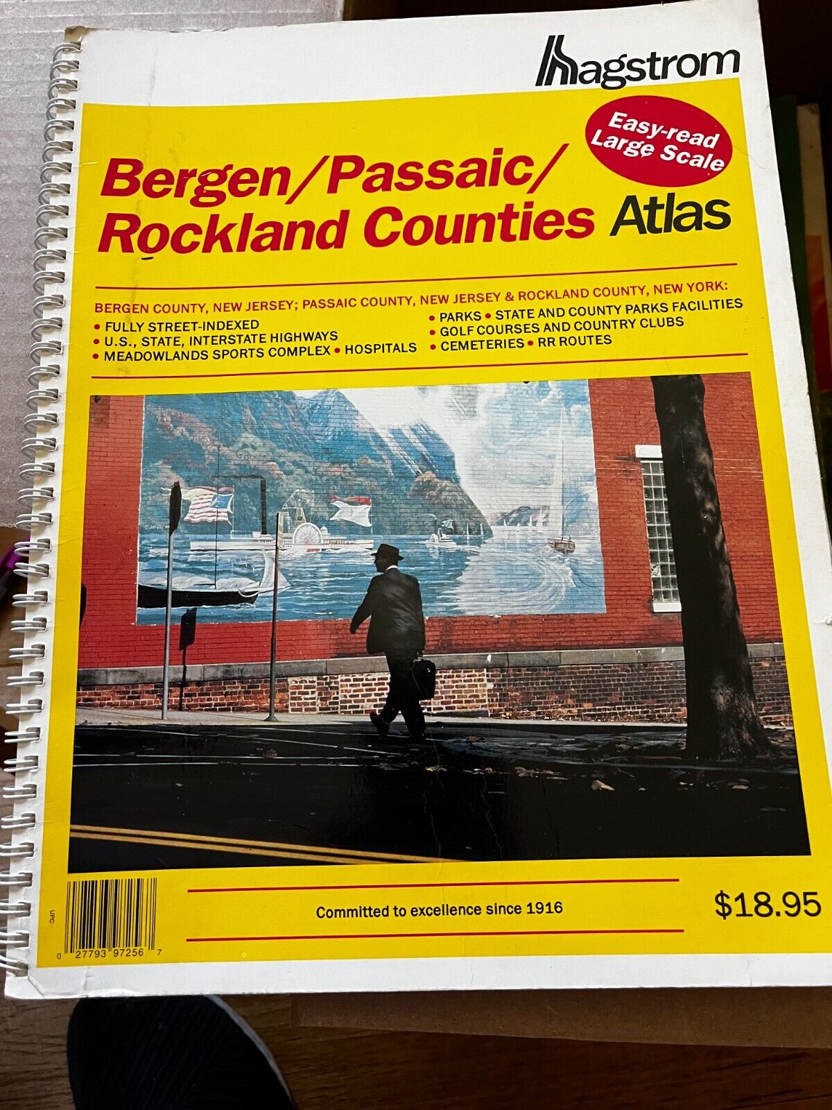 Hagstrom - Large Scale Atlas (1984) - Bergen / Passaic NJ - Rockland NY