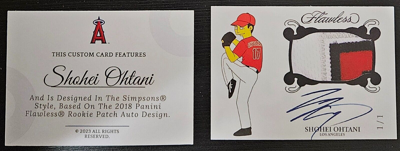 SHOHEI OHTANI Custom Art Simpsons Style Card