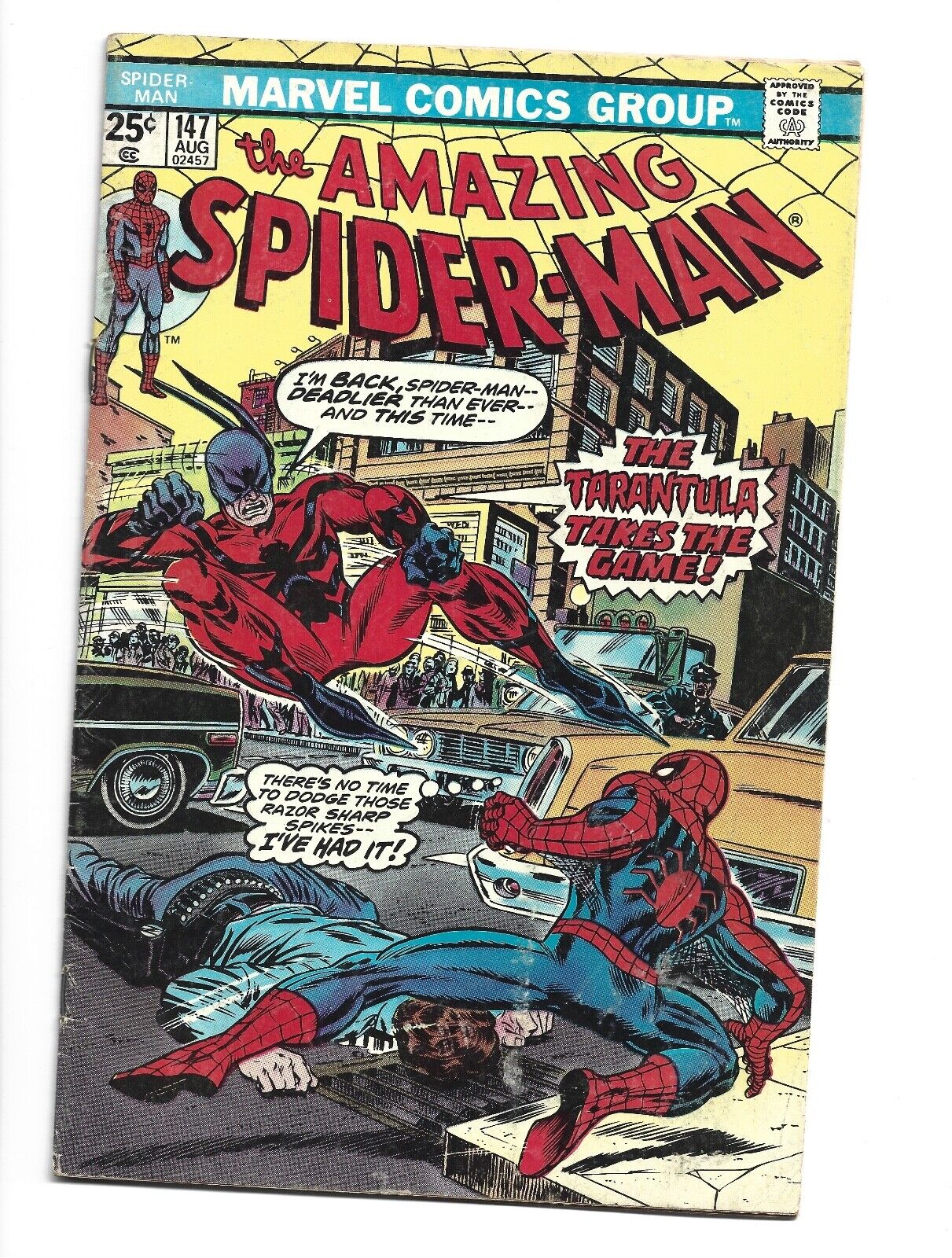 Amazing Spider-man #147, VG- 3.5, Clone Saga; Marvel Value Stamp
