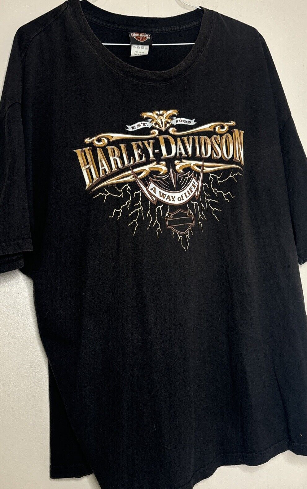 Paris Texas Harley Davidson T-shirt Size 3 Xl