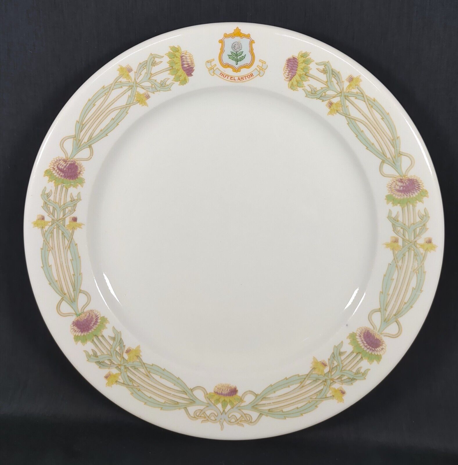 Vintage Buffalo China Restaurant Ware Luncheon Plate from the Hotel Astor, NYC