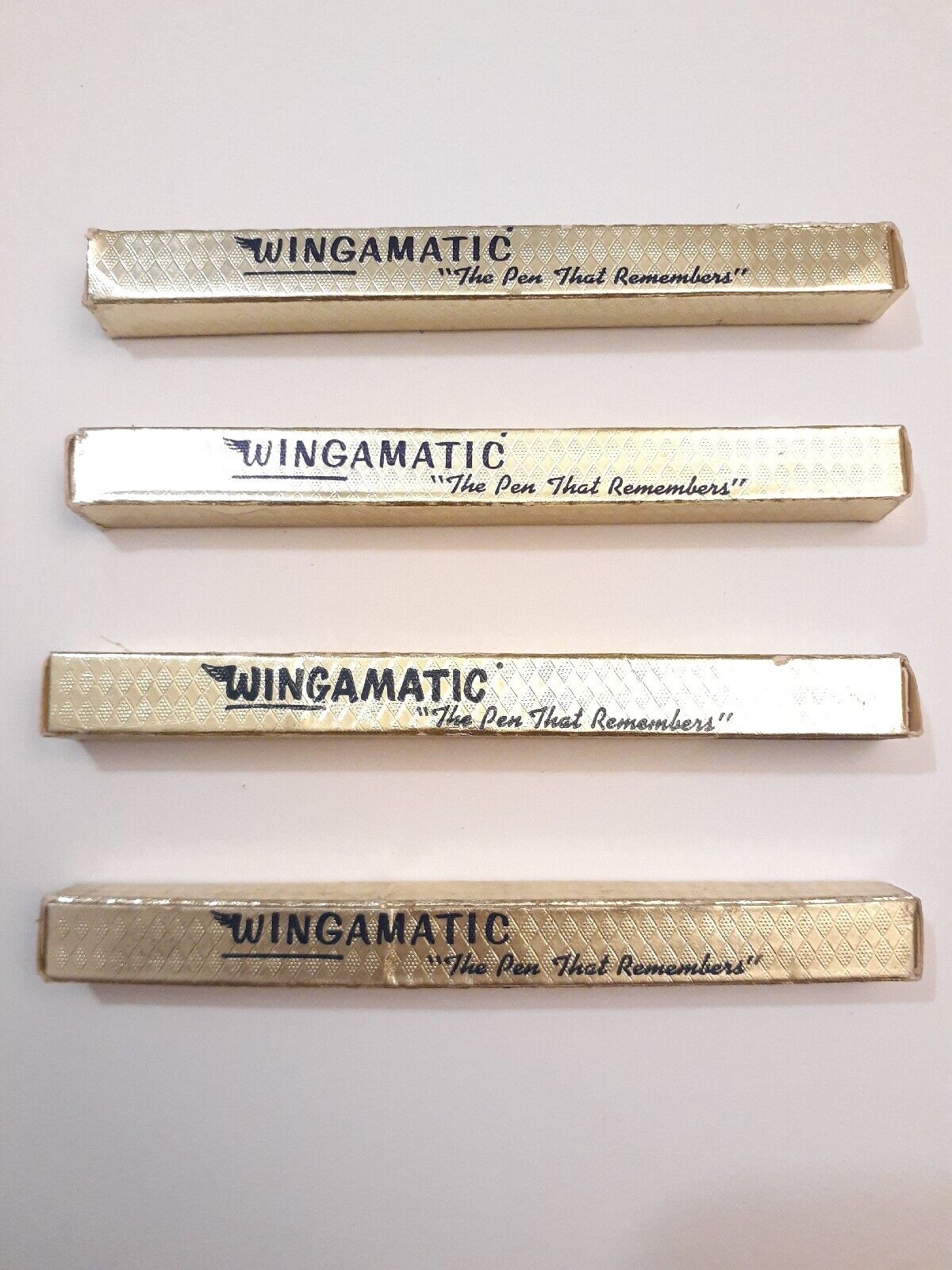 FOUR Vintage WINGAMATIC PEN INSCRIBED SCREW MACHINE TOOL CO. / SLITTERS TOOLS 