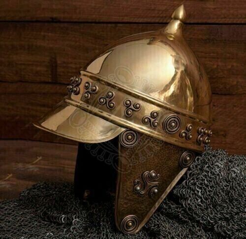 Christmas Steel Medieval 18ga Knight Celtic Helmet Dubh Warrior Roleplay HY81