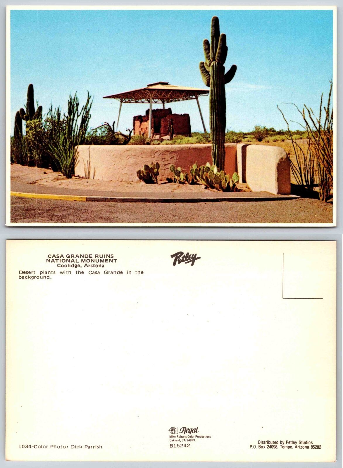 Vintage Postcard - Big House Casa Grande Ruins National Monument Coolidge, AR
