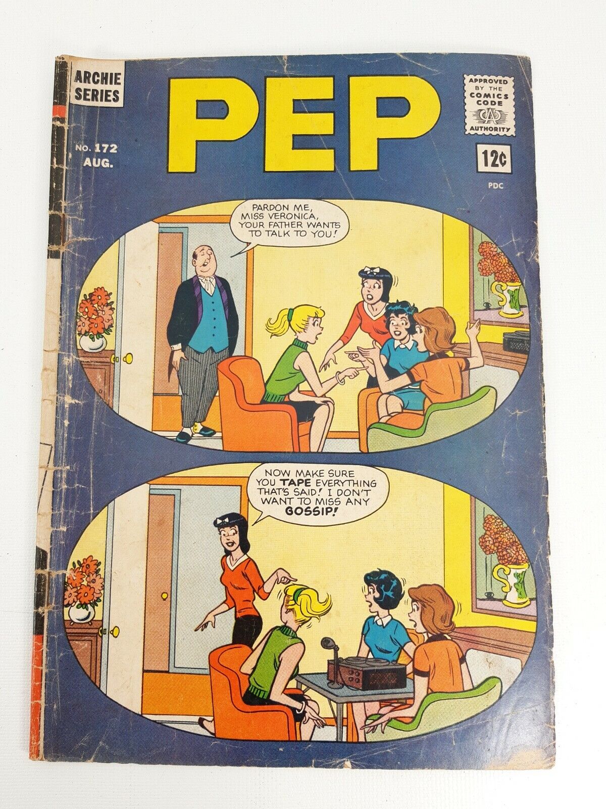 Vintage Archie Series PEP Comic Book August 1964 # 172